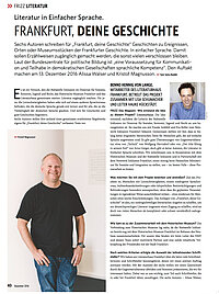 Bild zeigt Frizz Dez 2016 - Literatur in Einfacher Sprache, Frankfurt, Deine Geschichte